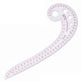 thumbnail image 1 of Milue Fashion Clear Sewing Ruler French Curve Pattern Ruler Sewing Tool for Beginners, 1 of 21
