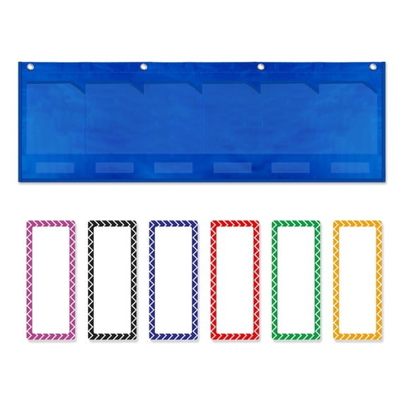 Milue File Organizer Chart Pocket Wall Storage Pocket Chart for Student Homework