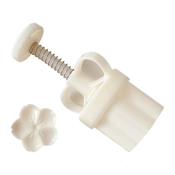 Milue Flower Mooncake Press Molds Cherry Flower Floral Mold Set Press Mold Tool