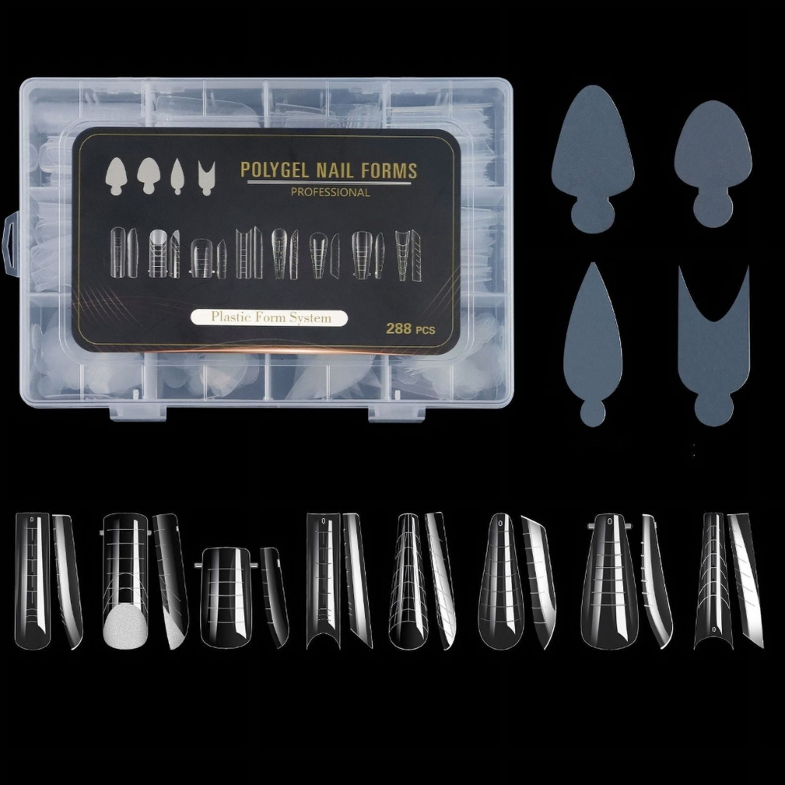 U-Shinein French Nail Form Sticker Set – Wiederverwendbare Schablonen Für French-Maniküre Zum Selbermachen