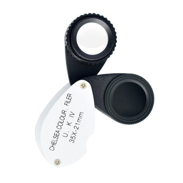 Milue HandheldMagnifier Magnifying Glass Optical Lens Jewelery Loupe