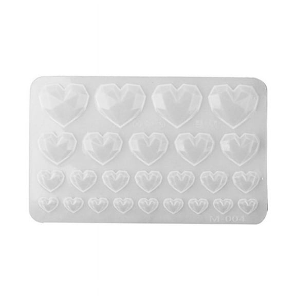 Milue Heart Shaped Silicone Mold Pendants Mold Epoxy Resin Molds for DIY Epoxy Resin