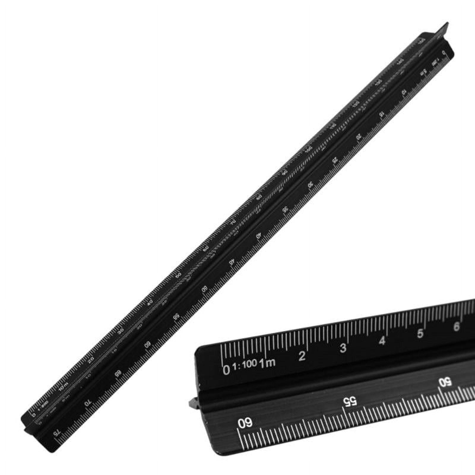 Milue High Impact Aluminum Scale Ruler for Architects and Engineers