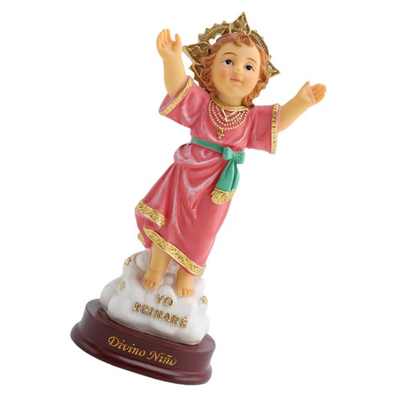 Milue Inspirational Divine Child Resins Figure Religious Statue for Home and Office