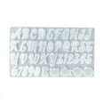 thumbnail image 1 of Milue Jewellery Keychain Making Resin Casting DIY Letter Alphabet Number Resin Molds, 1 of 7