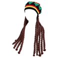 thumbnail image 1 of Milue Knitted Braided Hair Hat Adult Unisex Dreadlocks Hat Masquerades Party Headwear, 1 of 1