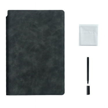 Milue Leather Cover Dry Erase White Board Notebook A5 Reusable Whiteboard Notebook