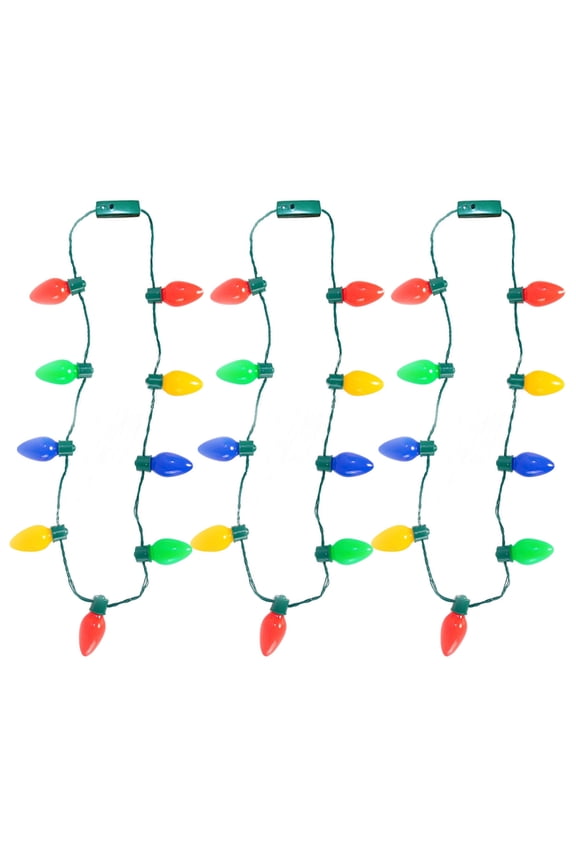 Light Up Holiday Necklace Christmas Necklaces, Mesmerizing Party Accessory