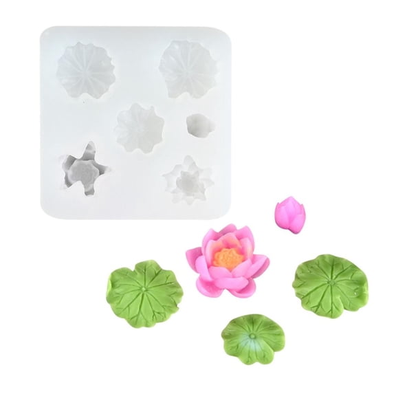 Milue Lotuses Silicone Molds for Creative Chocolate and Fondant Cake Decorations