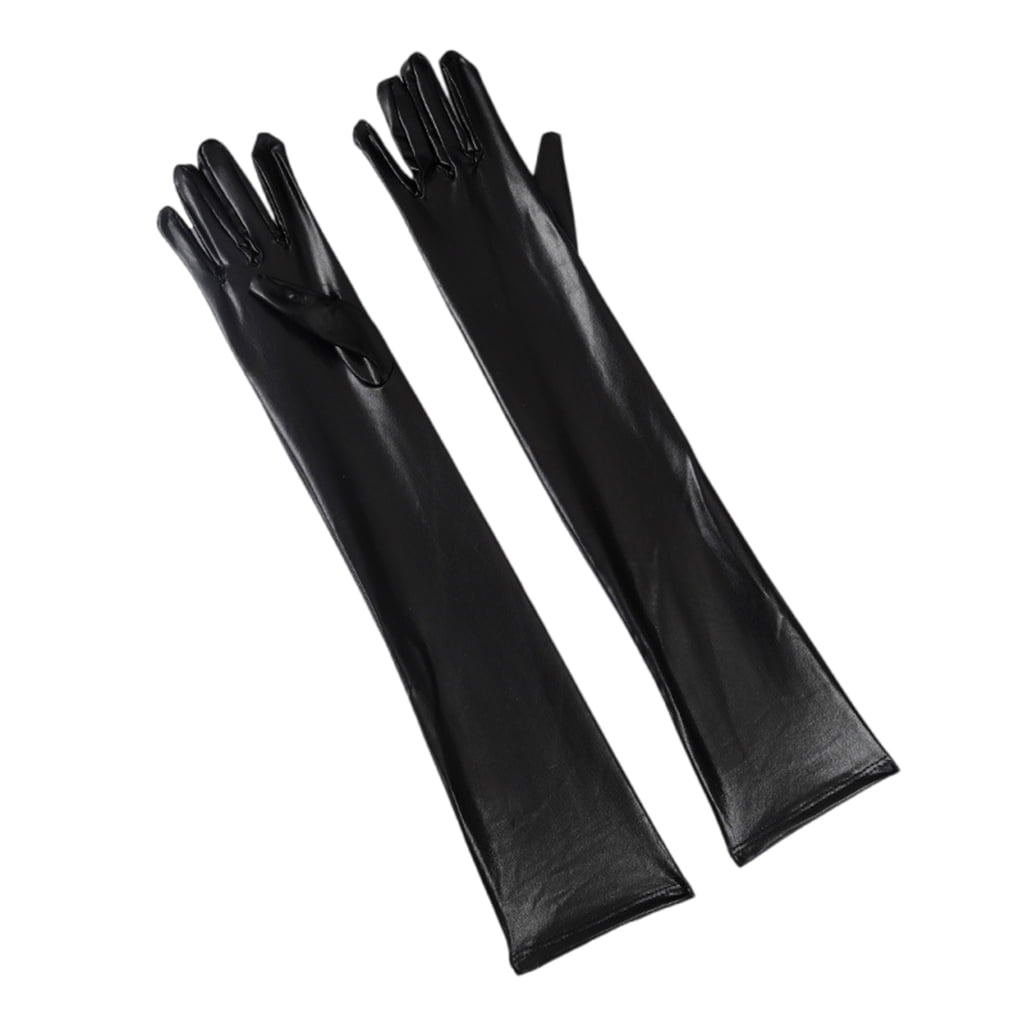 Milue Metallic Gloves Party Supply for Opera Stage Shows