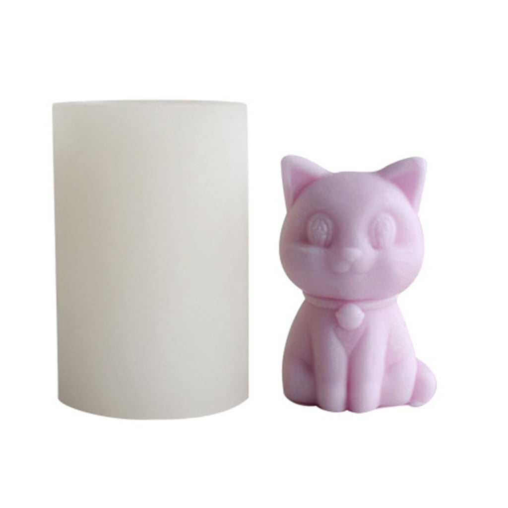 Epoxy Cast Rabbit Milue Mini 3D Animal Resin Candle Moulds Rabbit Cat Puppy Deer Epoxy ...