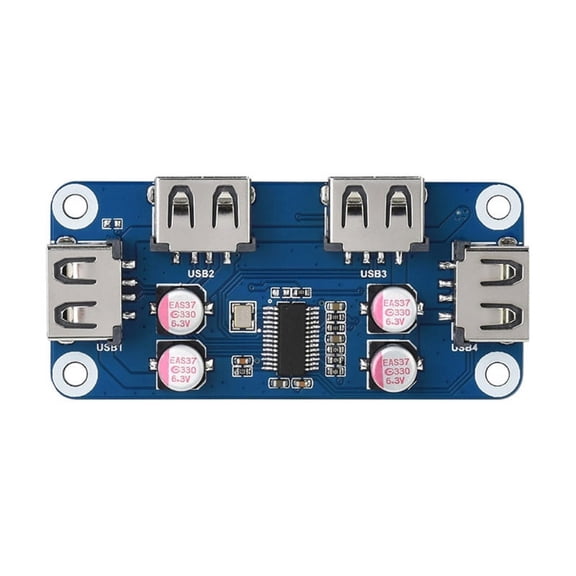 Milue Module Concentrador USB2.0 HUB HAT for Raspberry Pi RPi Zero for W WH 3B Plus 4