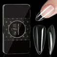 thumbnail image 1 of Milue Natural looking False Nails Transparent Clear Gel Nail Tips for DIY Nail Art, 1 of 20