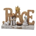 thumbnail image 1 of Milue Peace Christ Nativity Statue Scene Set Resin Manger Ornament Crafts, 1 of 10