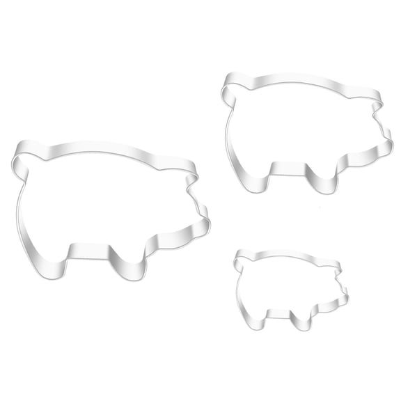 Milue Pig Shaped Cookie Cutters DIY Baking Utensils Cookie Cutting Moulds for Baking