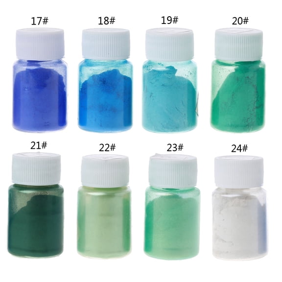 Milue Pigment Powder 8 Color Shift Mica Powder for Epoxy Resin for Jewelry Making