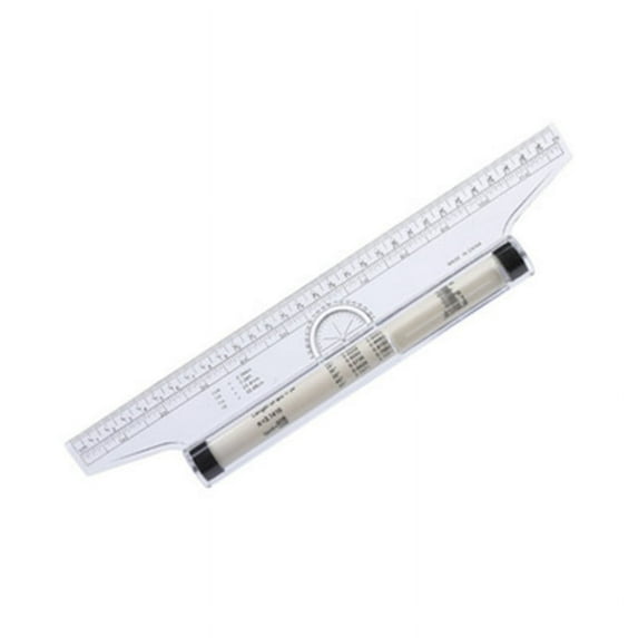 Milue Plastic Measuring Rolling Ruler Parallel Ruler Multifunctional for Drafting