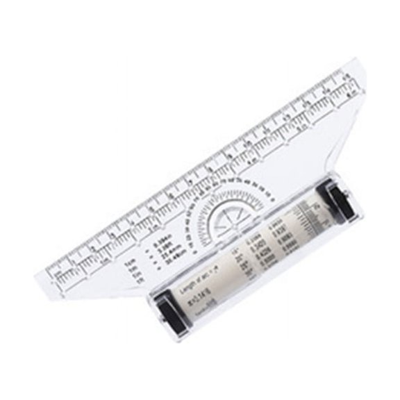 Milue Plastic Measuring Rolling Ruler Parallel Ruler Multifunctional for Drafting
