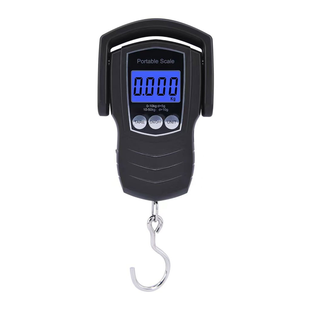Milue Portable Digital Luggage Weighing Scale Ups to 50kg Fishing Scale