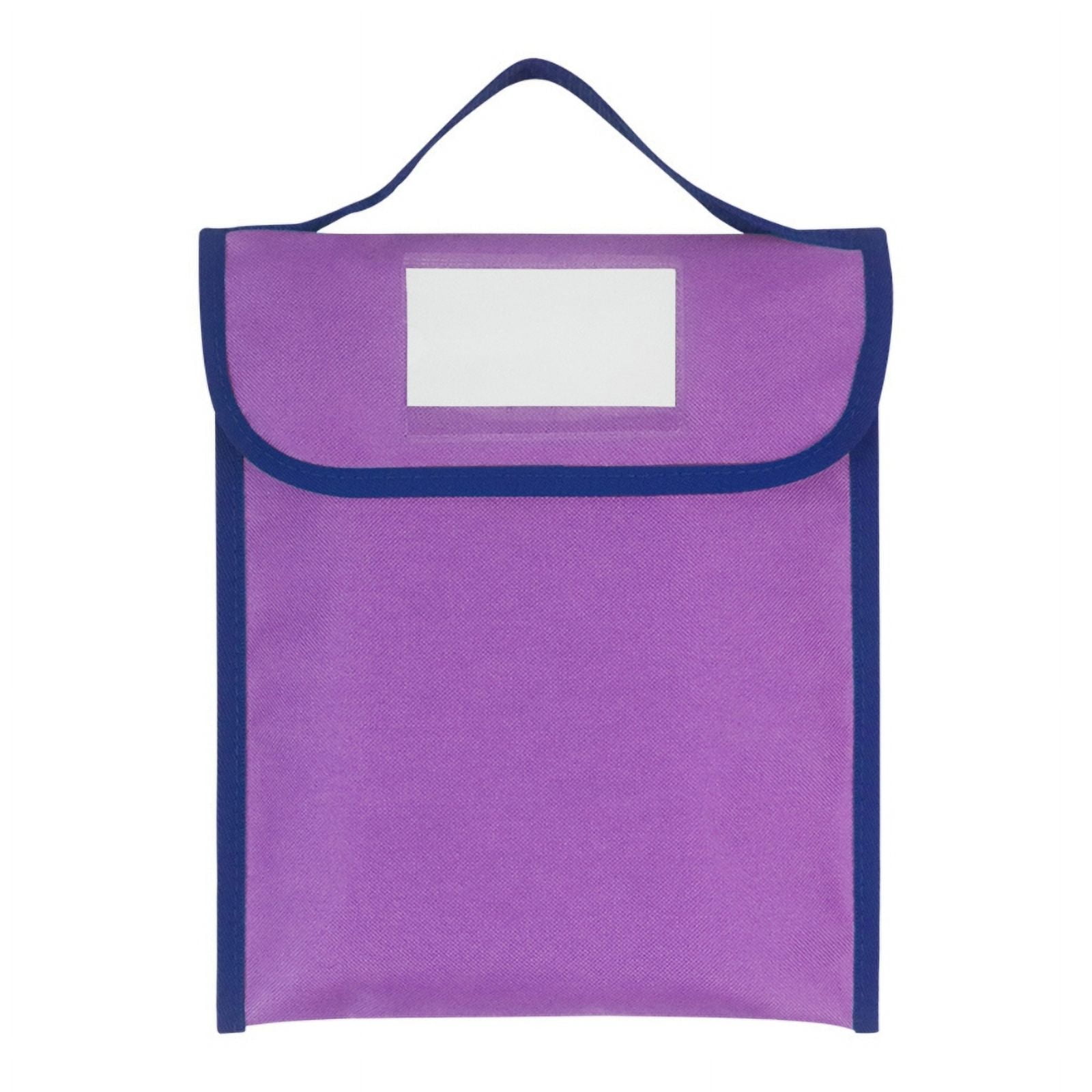 Milue Portable File Bag with Clear Label Window Handheld File Folder