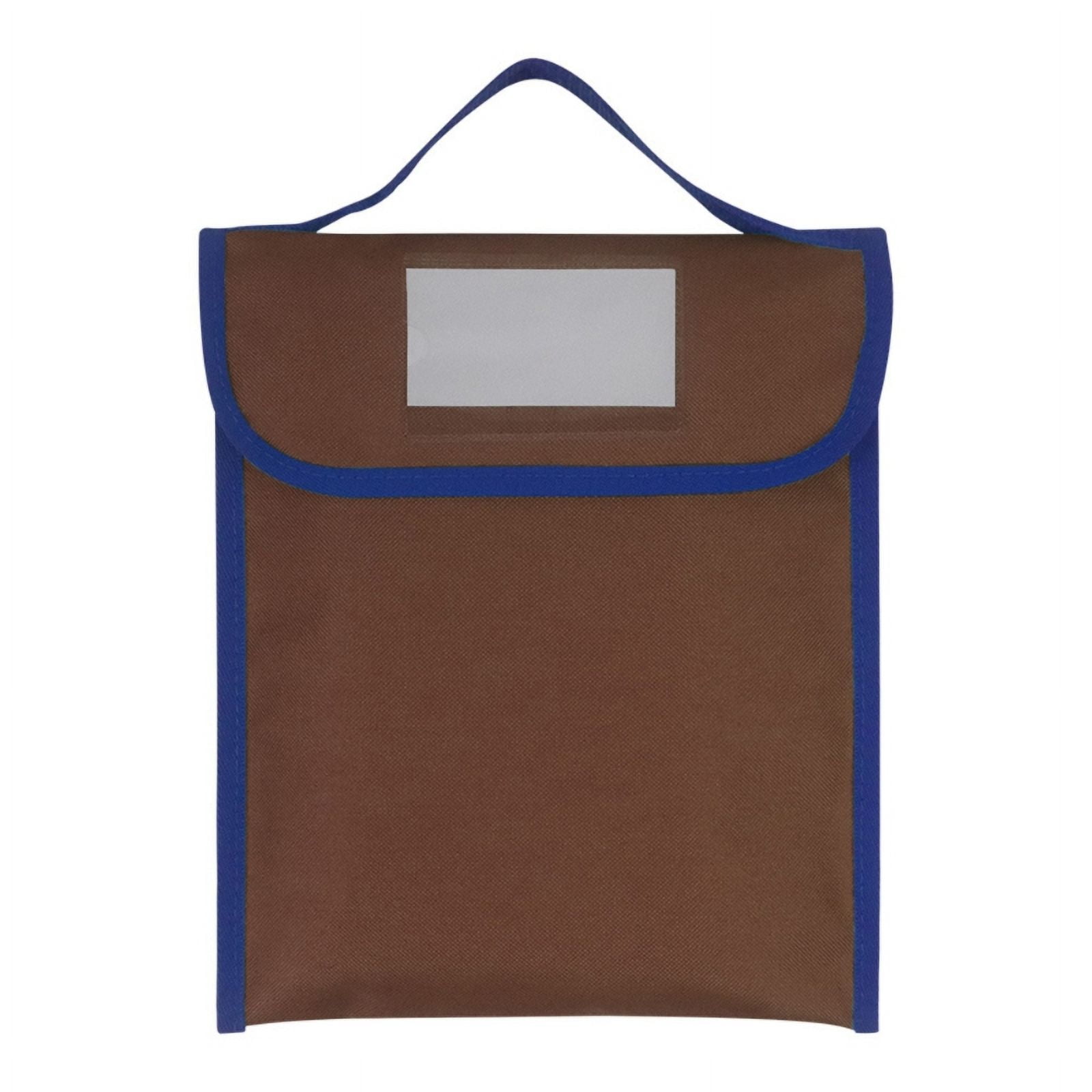 Milue Portable File Bag with Clear Label Window Handheld File Folder