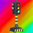 Milue Realistic Mini Traffic Light Electric Car Track Traffic Sign Baby