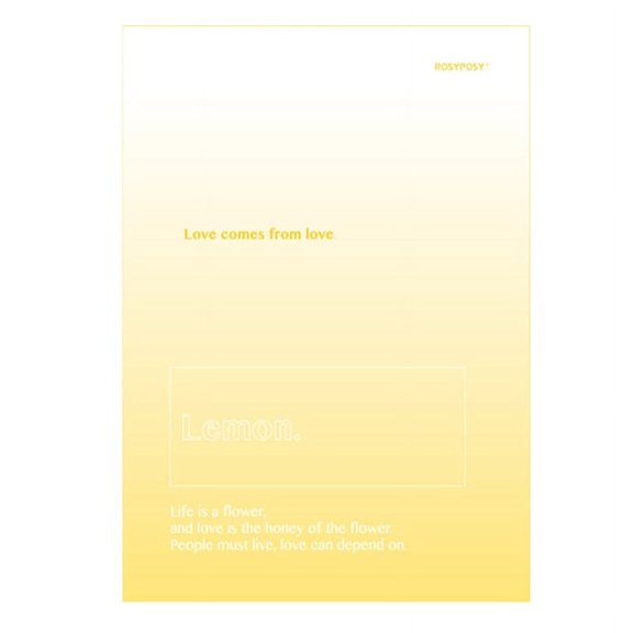 Milue RosyPosy Plastic Hardcover Notebooks Colorful Paper for Junior Middle Students