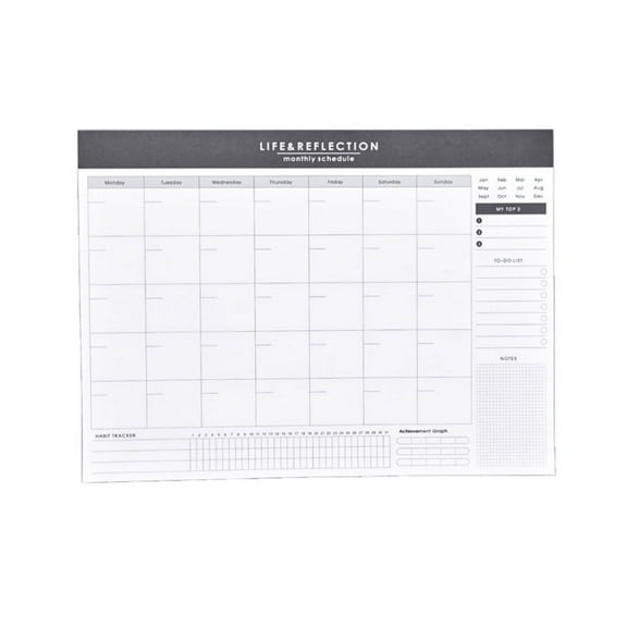 Milue Schedule Planner Monthly Organiser To Do List Pad Schedule Meal Planner Sheets