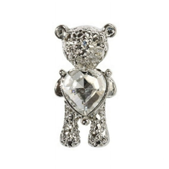 Milue Shiny Bear 3D Nail Art Decorations with Heart Luxury for Rhinestone Manicure Too