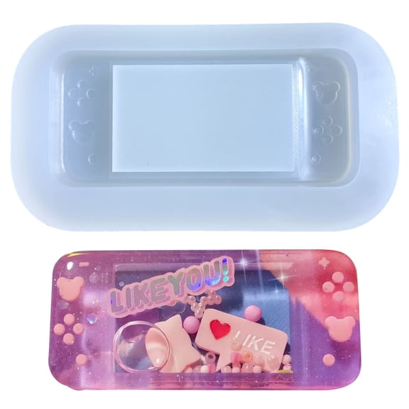 Milue Silicone Shaker Molds Resin Casting Shaker Mold Jewelry Pendant Making Mould