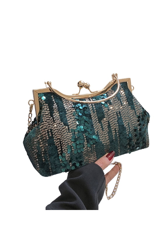 Sparkling Sequins Clutch Purses Fashion Handbag Wedding Party Shoulder Bag