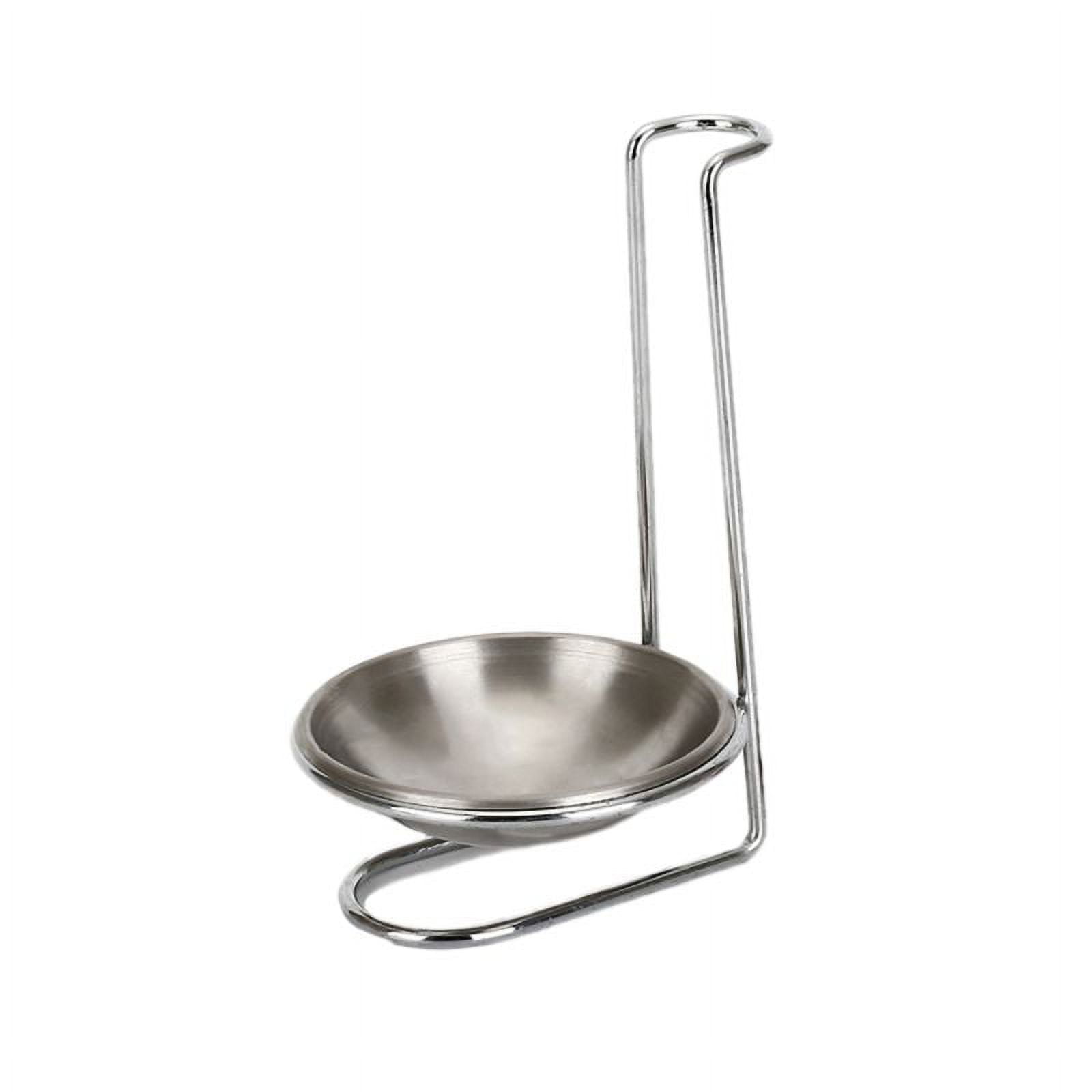 Milue Stainless Steel Spoon Rest Lid Holder Vertical Stand Storage Rack
