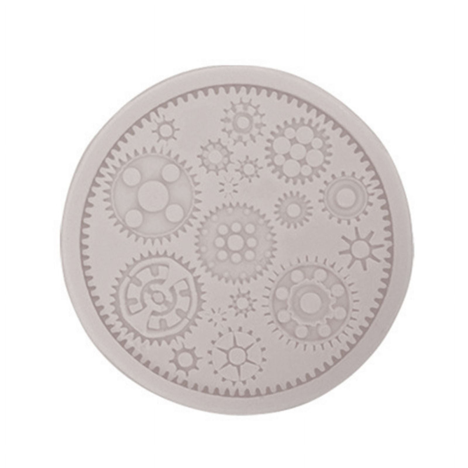 Milue Steampunk Clocks Gear Cake Mold Fondant Cake Food Grade Silicone