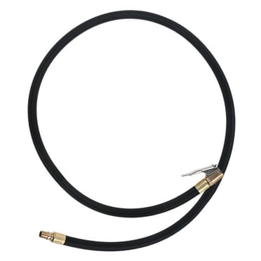 Milue Tire Air Chuck with Rubber Hose & Tire-Valve Fine Thread 10/20/30/40/60/80cm