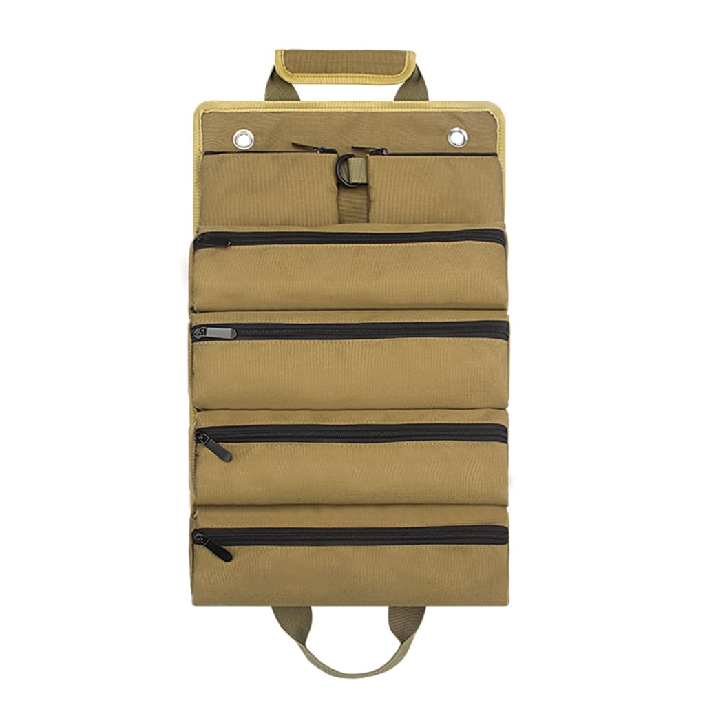 Milue Tool Roll Up Bag Organizers with 2Detachable Pouch Tool Storage