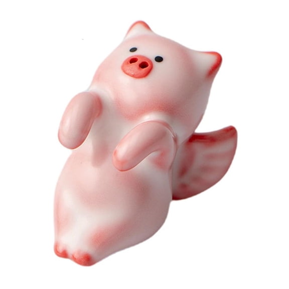 Milue Traditional Chinese Teas Ceremony Pig Figurine Handmade Teas Pet Decoration