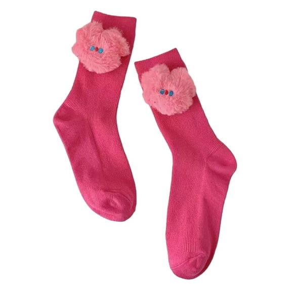 Milue Trendy Crew Socks Casual Ankle Dress Socks for Women Calf Socks Loose Socks