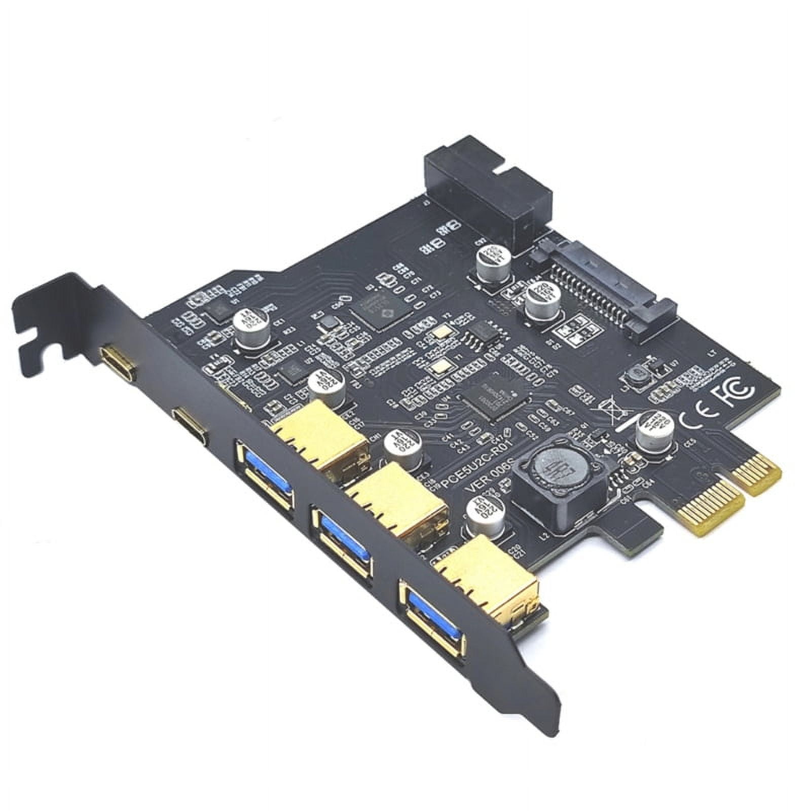 Milue Type C USB 3.2 Gen2 PCIE Card Hub USB 3.0 PCI Express Board PCIE