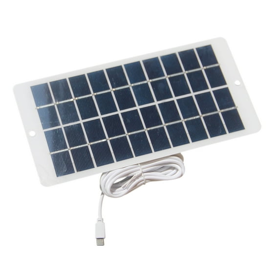 Milue USB C Solar Panel Outdoor 4.5W 5V Portable Solar Charger for Security Camera