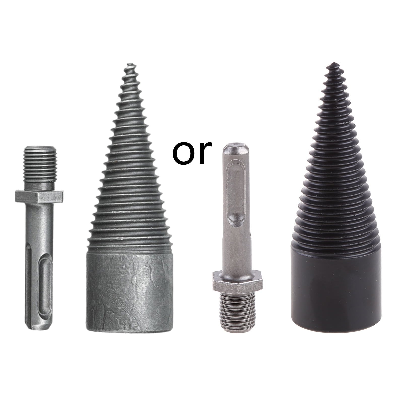 Milue Upgraded Wood Splitter Firewood DrillBit Heavy Duty Electric