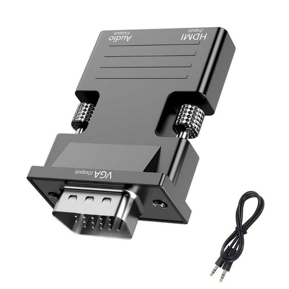 Milue VGA to HDMI-compatible Converter Adapter 1080P VGA Adapter For PC Laptop HDTV
