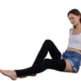 thumbnail image 1 of Milue Women Ribbed Knit Leg Warmers Winter Warm Ruffled Over Knee Thigh High Socks, 1 of 14