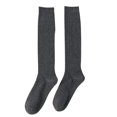 thumbnail image 1 of Milue Women Student Casual Breathable Ribbed Knitted Knee High Stockings Long Socks, 1 of 21