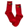 thumbnail image 1 of Milue Women Y2K Harajuku 3D Rainbow Bear Calf Socks Ribbed Knit Cotton Bright Socks, 1 of 21