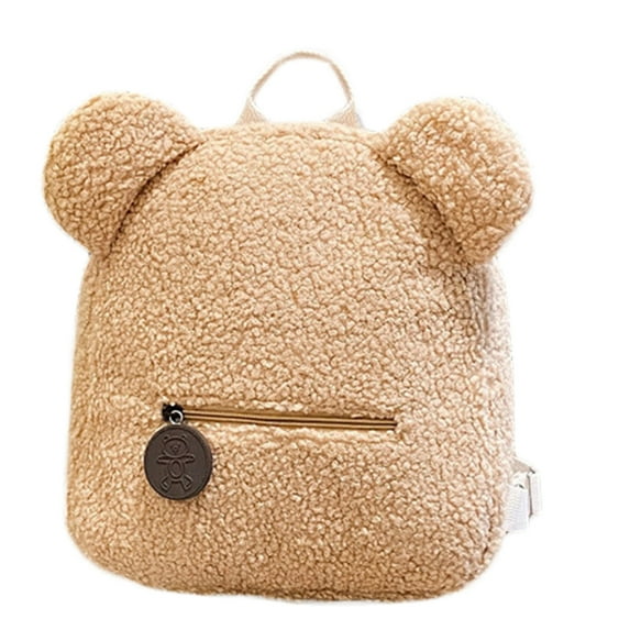 Milue Women's Fleece Sherpa Bag Furry Backpack Plush Daypack Large Capacity Backpack