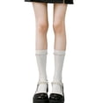 thumbnail image 1 of Milue Women's Pearl Knee High Socks Lolitas Calf Socks Cotton Long Knee Stockings, 1 of 21