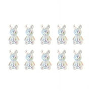 Milue for Aurora Bunny Nail Art Charms Nail Decals For Nail Art 3d Cute Gummy Resin Ra