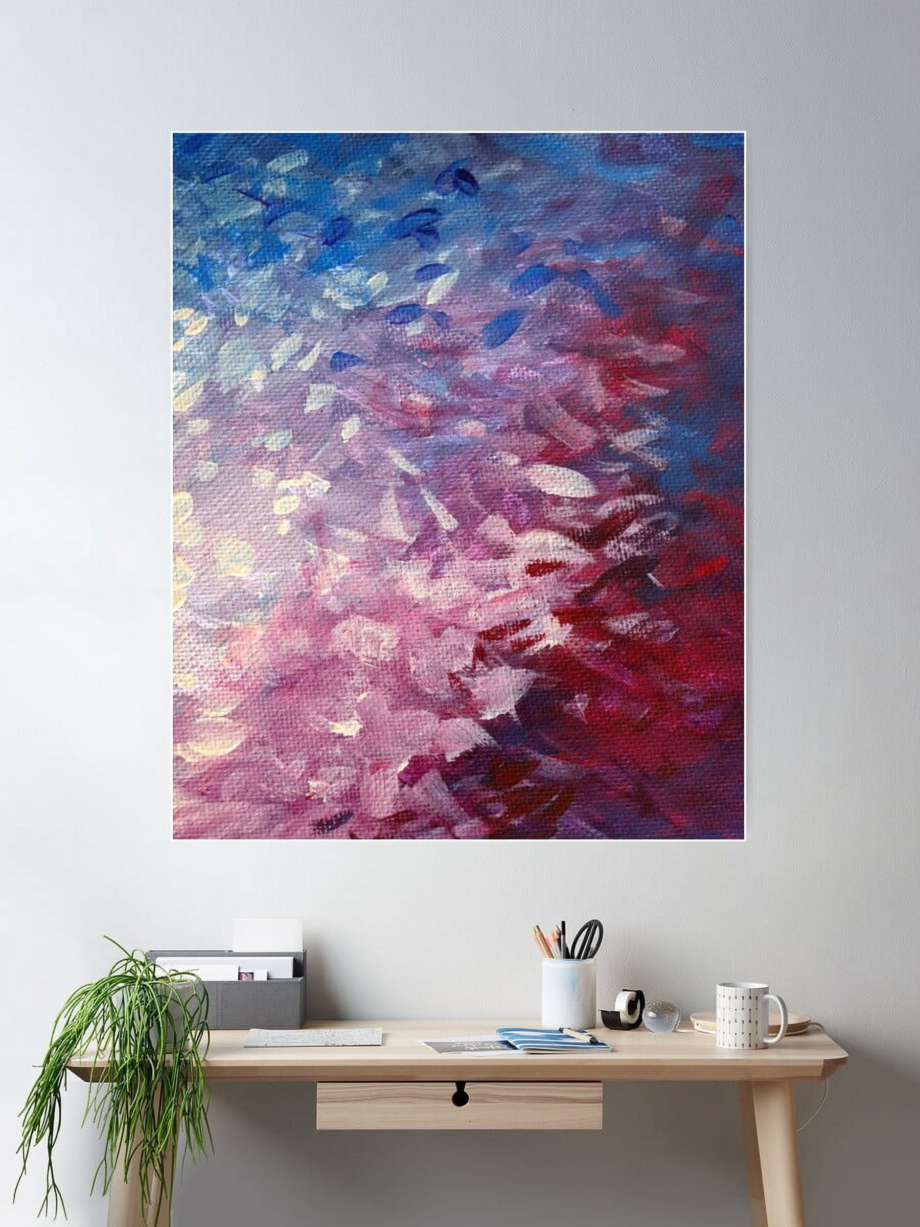 Miluva Abstract Melancholy Poster Wall Art, Modern Wall Decor For ...