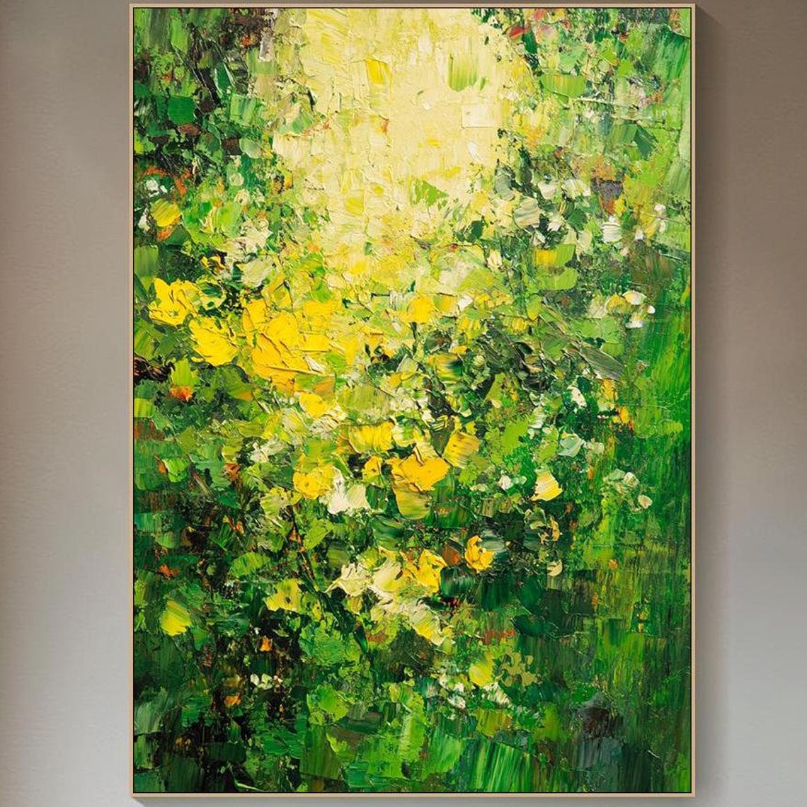 A closer look at Textured Plant Wall Apartment Decor