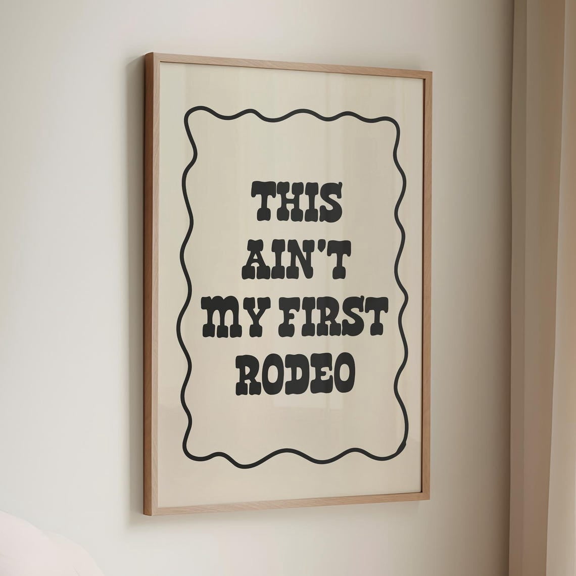 Miluva This Ain'T My First Rodeo, Western Prints, Cowboy Wall Art ...